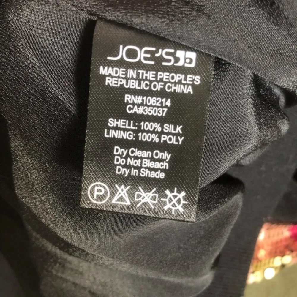 Joes Jeans 100% Silk Reversible Leopard Print Bomber Jacket, Size: L - Picture 7 of 8
